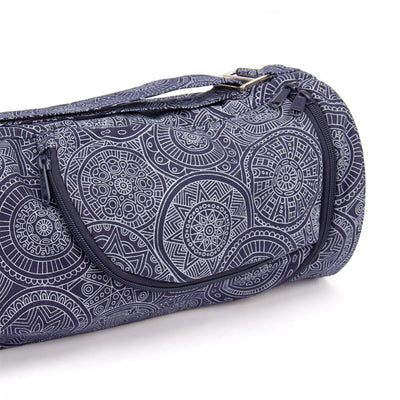 Bodhi Yoga Asana Mat Bag Maharaja - Τσάντα Μεταφοράς για στρώμα - βαμβάκι - Mandala Dark Blue . Διαστάσεις 70 cm - mykarma.gr
