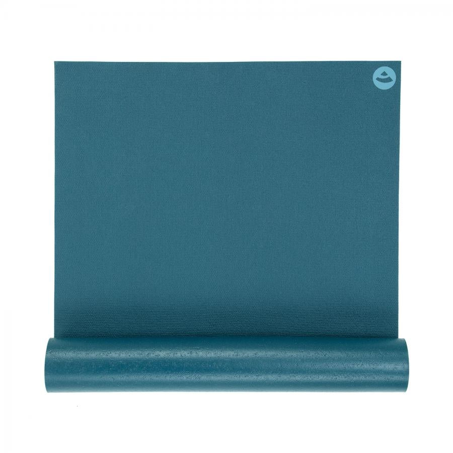 Bodhi στρώμα γιόγκα Premium Rishikesh PVC με δύο ελαστικούς ιμάντες- blue  183 x 60 cm, 4.5 mm - mykarma.gr