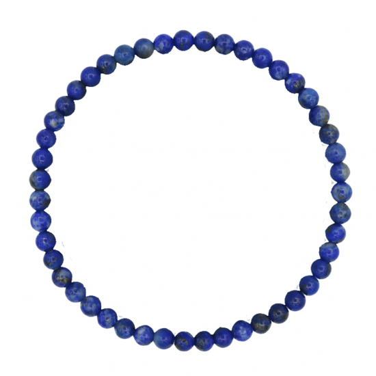 Βραχιόλι Λάπις Λαζούλι (Lapis Lazuli) Διαστάσεις: 19 εκ  Χάντρες ± 4mm. - mykarma.gr