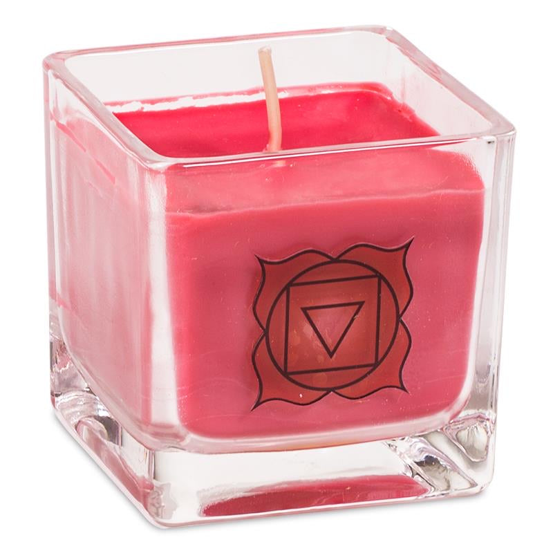1ο Chakra ECO κερι από κραμβέλαιο με αιθέρια έλαια(Cinnamon,Nutmeg,Ginger). Βάρος : 260 g. Διαστάσεις : 6 × 6 × 6 cm.Χρόνος καύσης 25 ώρες. - mykarma.gr