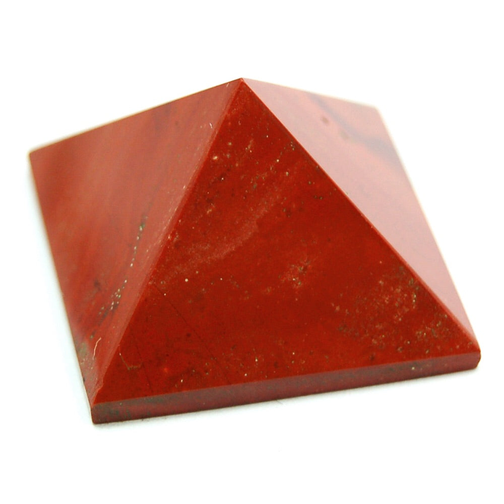 Πυραμίδα Κόκκινος Ιασπις (Red Jasper).Διαστάσεις 2.5 x 2.5 cm - mykarma.gr