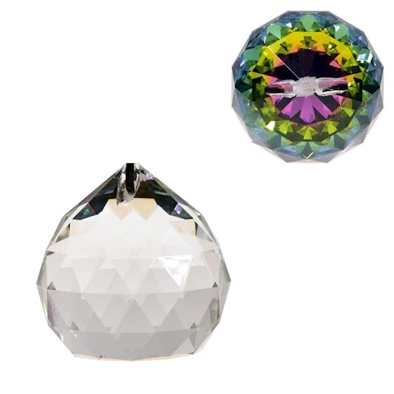 Κρύσταλλοι Feng Shui Crystal Sphere-με πολύχρωμο πάτο -ποιότητα AAA.Διαστάσεις: 4 εκ - mykarma.gr