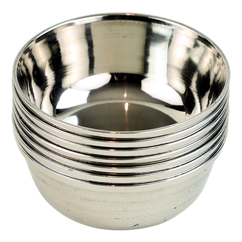Κύπελλο προσφοράς(Offering Bowl) Ανοξείδωτο ατσάλι. Μέγεθος 6cm.(η συσκευασία περιέχει 1 μπολ) - mykarma.gr