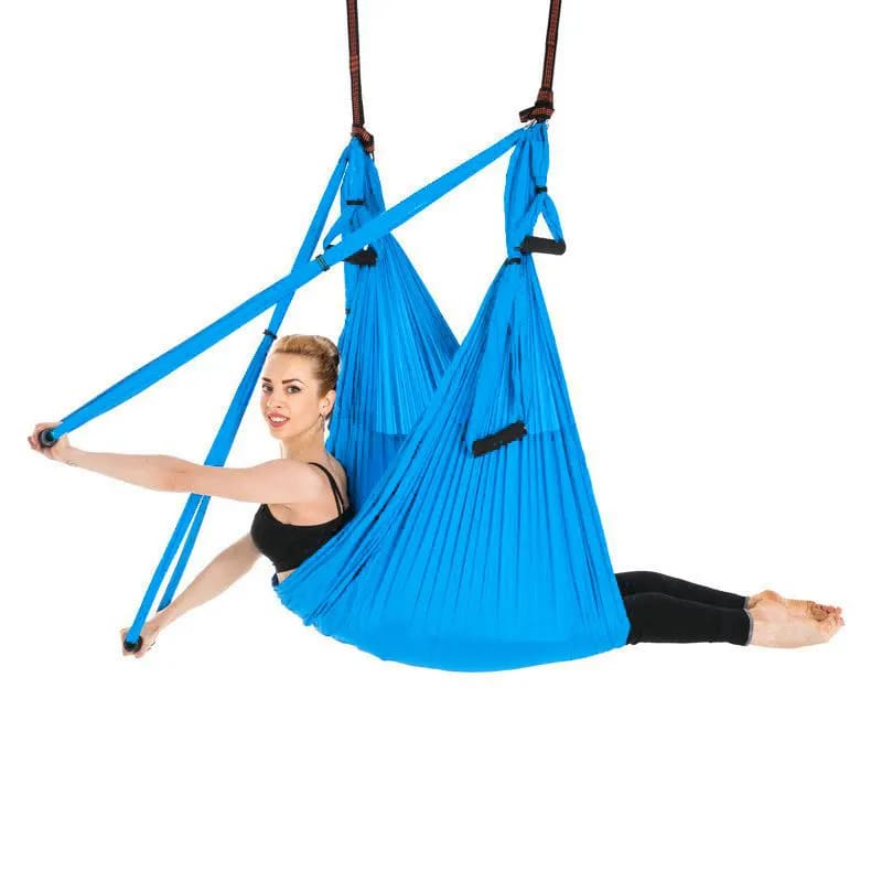 Aerial Yoga Swing-μπλέ-πλήρης σετ. Διαστάσεις: 250 × 150 εκ. - mykarma.gr