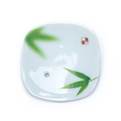 Κεραμική Βάση για Στικ - Yume no Yume Bamboo leaf. Μέγεθος: 8,2 x 1,2 x 8,2 εκ. - mykarma.gr