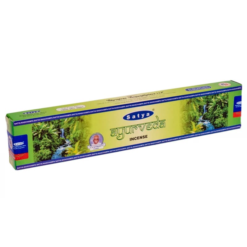 Αρωματικά Στικ Satya Nag Champa - Ayurveda. Βάρος: 15 g - mykarma.gr