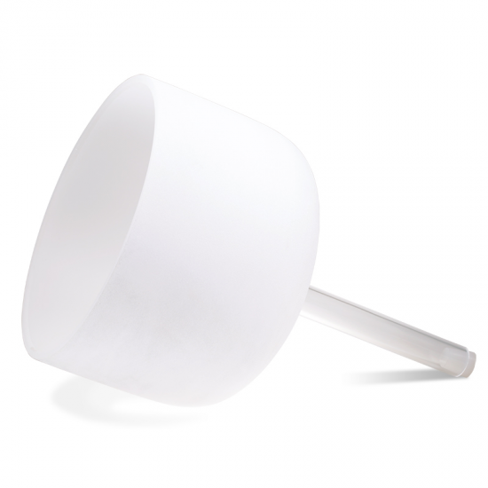Singing Bowl-Λευκό Κρύσταλλο- D-τόνος  - Διαστάσεις: 25 εκ - mykarma.gr