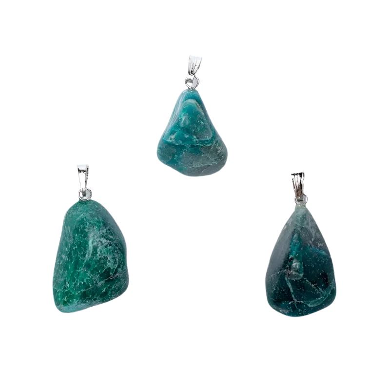 Κρεμαστό Μενταγιόν από Χρυσόκολλα  (Chrysocolla).Διαστάσεις: 2 cm(Η συσκευασία περιέχει 1 τεμάχιο) - mykarma.gr