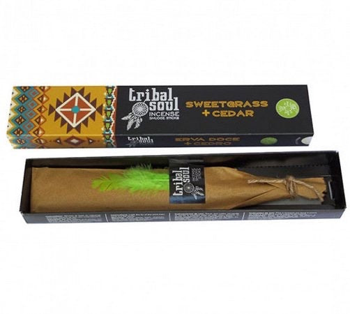 Αρωματικά Στικ Tribal Soul - Sweetgrass+Cedar    15 γρ - mykarma.gr
