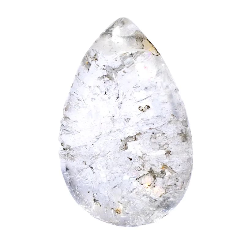 Μενταγιόν από Λευκό Χαλαζία (Rock Crystal) Α ποιότητας (γυαλισμένο) - (δεν περιλαμβάνεται κορδόνι) Διαστάσεις: 2,5-3,5 cm - mykarma.gr