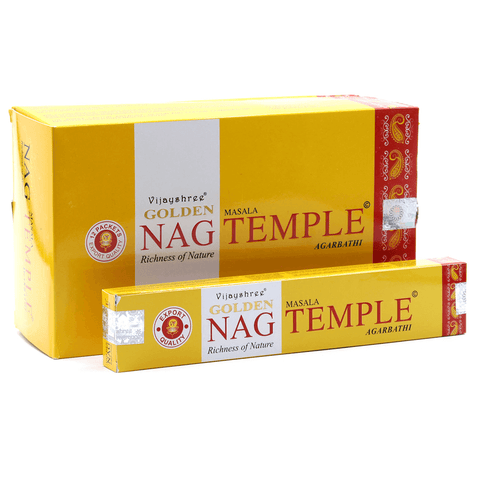 Αρωματικά Στικ Golden Nag - Temple  Βάρος: 15 g - mykarma.gr