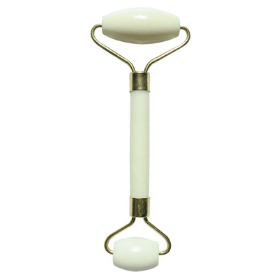 Massage Roller από Λευκό Νεφρίτη (Jade Stone) - κύλινδροι για μασάζ προσώπου. Διαστάσεις: 14 εκ - mykarma.gr
