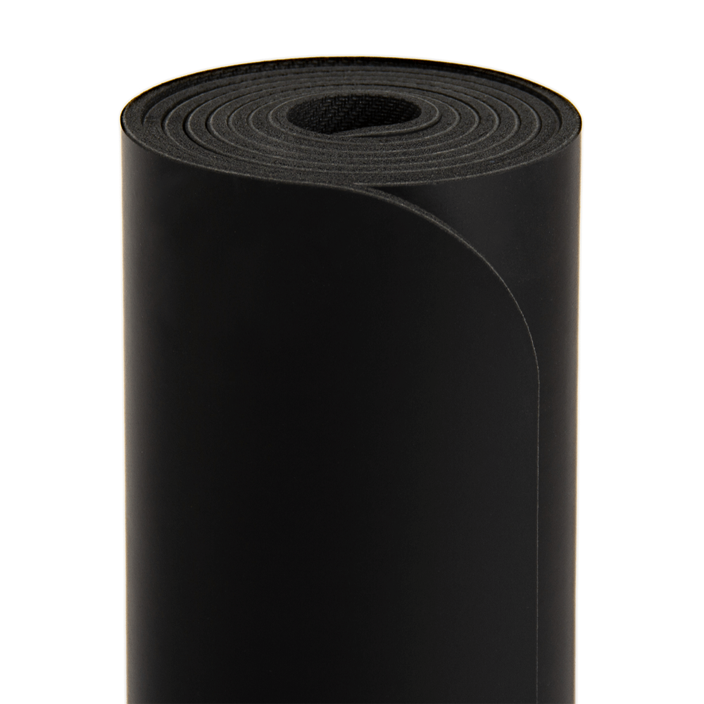 Bodhi - Στρώμα Yoga από φυσικό καουτσούκ & PU  με Alignment Yantra - black  185 x 66 cm, 4 mm 2,5 kg - mykarma.gr