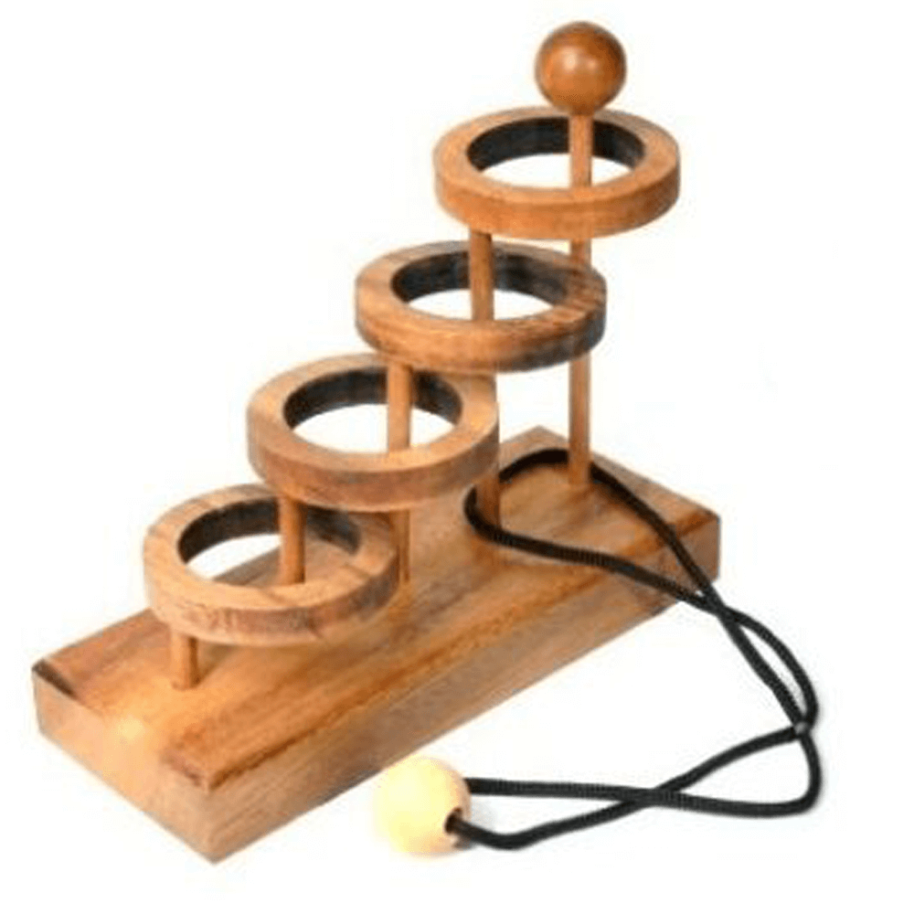 Παζλ δακτύλιοι και κορδόνι Διαστάσεις: 17 εκ x 14 εκ - mykarma.gr