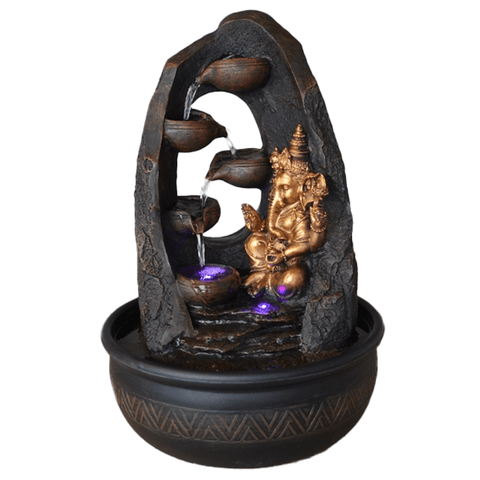 Συντριβάνι Ganesha με LED Διαστάσεις: 26 Χ 40 cm - mykarma.gr