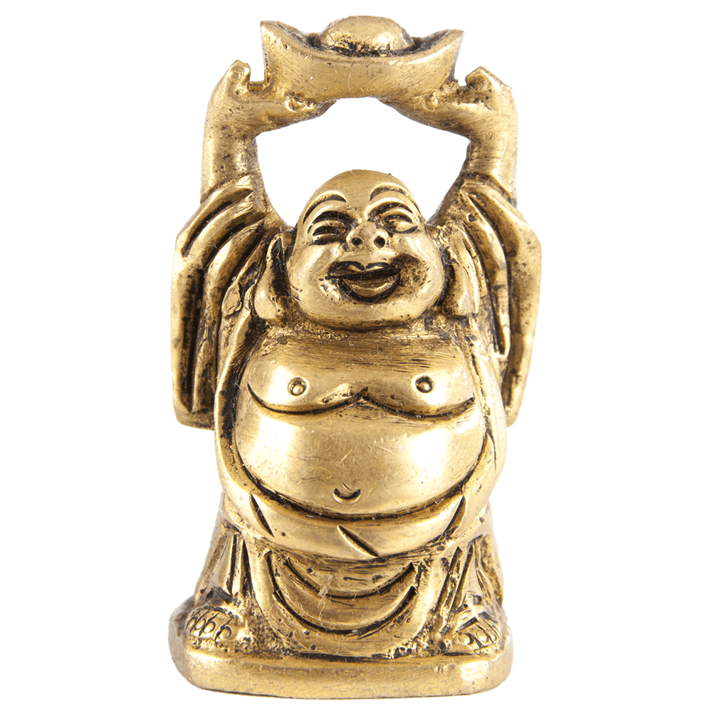 Βούδας της Ευτυχίας & Ευημερίας όρθιος - ορείχαλκος Διαστάσεις: 5 cm - mykarma.gr