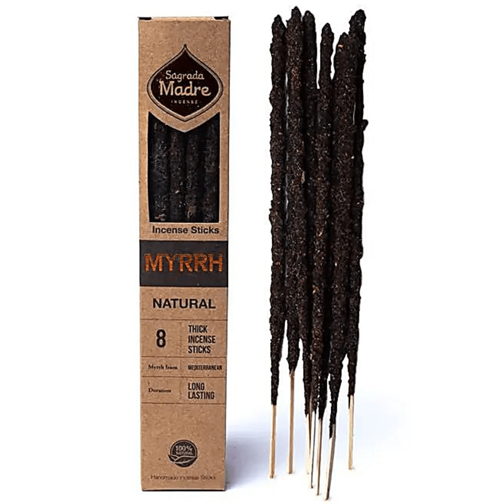 Αρωματικό Στικ - Sagrada Madre - Natural Myrrh (Μύρο) Χρόνος καύσης ανά Στικ ±60 λεπτά  Βάρος:  ±30 gr - mykarma.gr