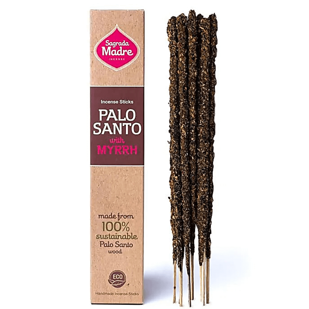 Αρωματικό Στικ - Sagrada Madre - Palo Santo+Μύρο (Myrrh) Χρόνος καύσης ανά Στικ ±60 λεπτά  Βάρος:  ±30 gr - mykarma.gr