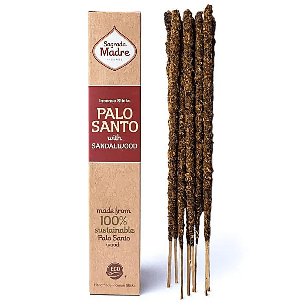 Αρωματικό Στικ - Sagrada Madre - Palo Santo+Σανταλόξυλο (Sandalwood) Χρόνος καύσης ανά Στικ ±60 λεπτά  Βάρος:  ±30 gr - mykarma.gr