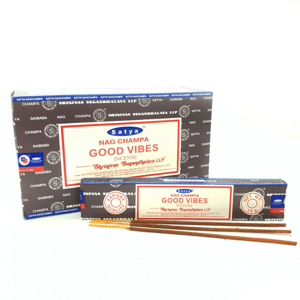 Αρωματικά Στικ - Satya Nag Champa - Good Vibes Βάρος: 15γρ. - mykarma.gr