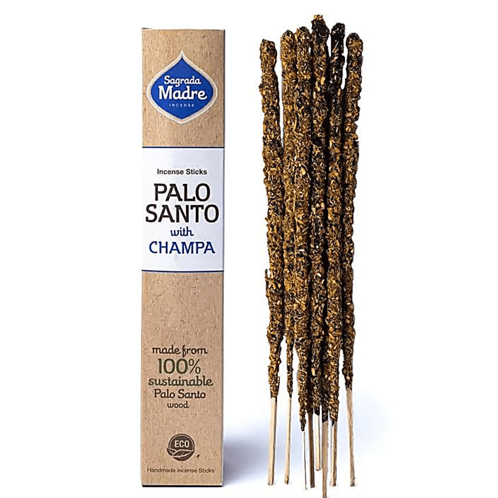 Αρωματικό Στικ - Sagrada Madre - Palo Santo+Champa Χρόνος καύσης ανά Στικ ±60 λεπτά  Βάρος:  ±30 gr - mykarma.gr