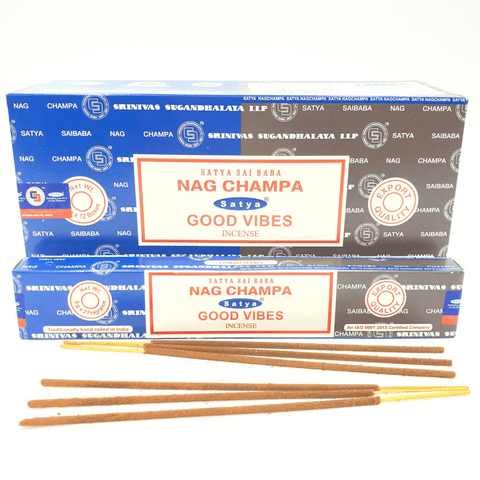 Αρωματικά Στικ - Satya - Nag Champa+Good Vibes Βάρος: 16γρ. - mykarma.gr