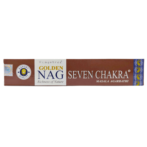 Αρωματικά Στικ Golden Nag Seven Chakra Βάρος: 15g - mykarma.gr