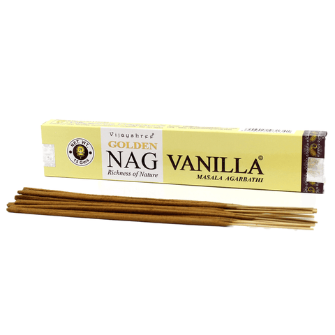 Αρωματικά Στικ Golden Nag Vanilla Βάρος: 15g - mykarma.gr