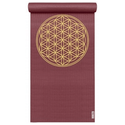 Yogistar - Στρώμα γιόγκα 'Basic Flower of Life' (Bordeaux). Διαστάσεις: 183 εκ x 61 εκ x 4 mm Βάρος 1,1 kg - mykarma.gr