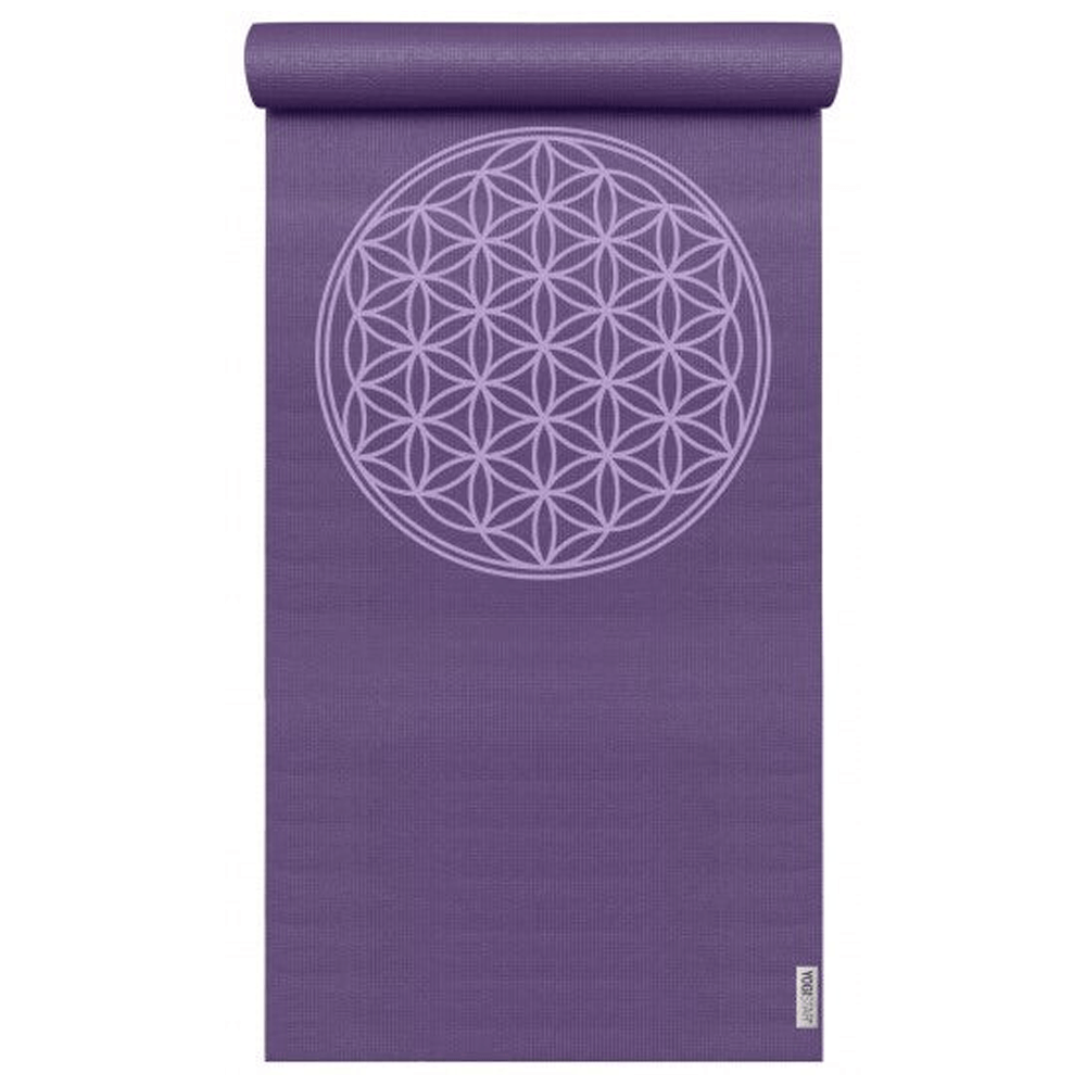 Yogistar - Στρώμα γιόγκα 'Basic Flower of Life' (Violett). Διαστάσεις: 183 εκ x 61 εκ x 4 mm Βάρος 1,1 kg - mykarma.gr