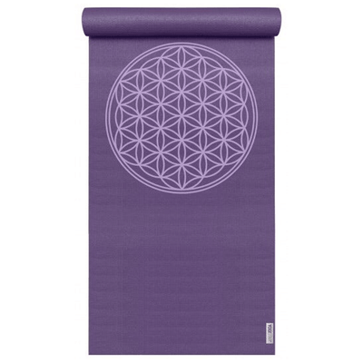 Yogistar - Στρώμα γιόγκα 'Basic Flower of Life' (Violett). Διαστάσεις: 183 εκ x 61 εκ x 4 mm Βάρος 1,1 kg - mykarma.gr