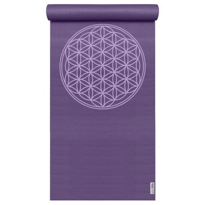 Yogistar - Στρώμα γιόγκα 'Basic Flower of Life' (Violett). Διαστάσεις: 183 εκ x 61 εκ x 4 mm Βάρος 1,1 kg - mykarma.gr