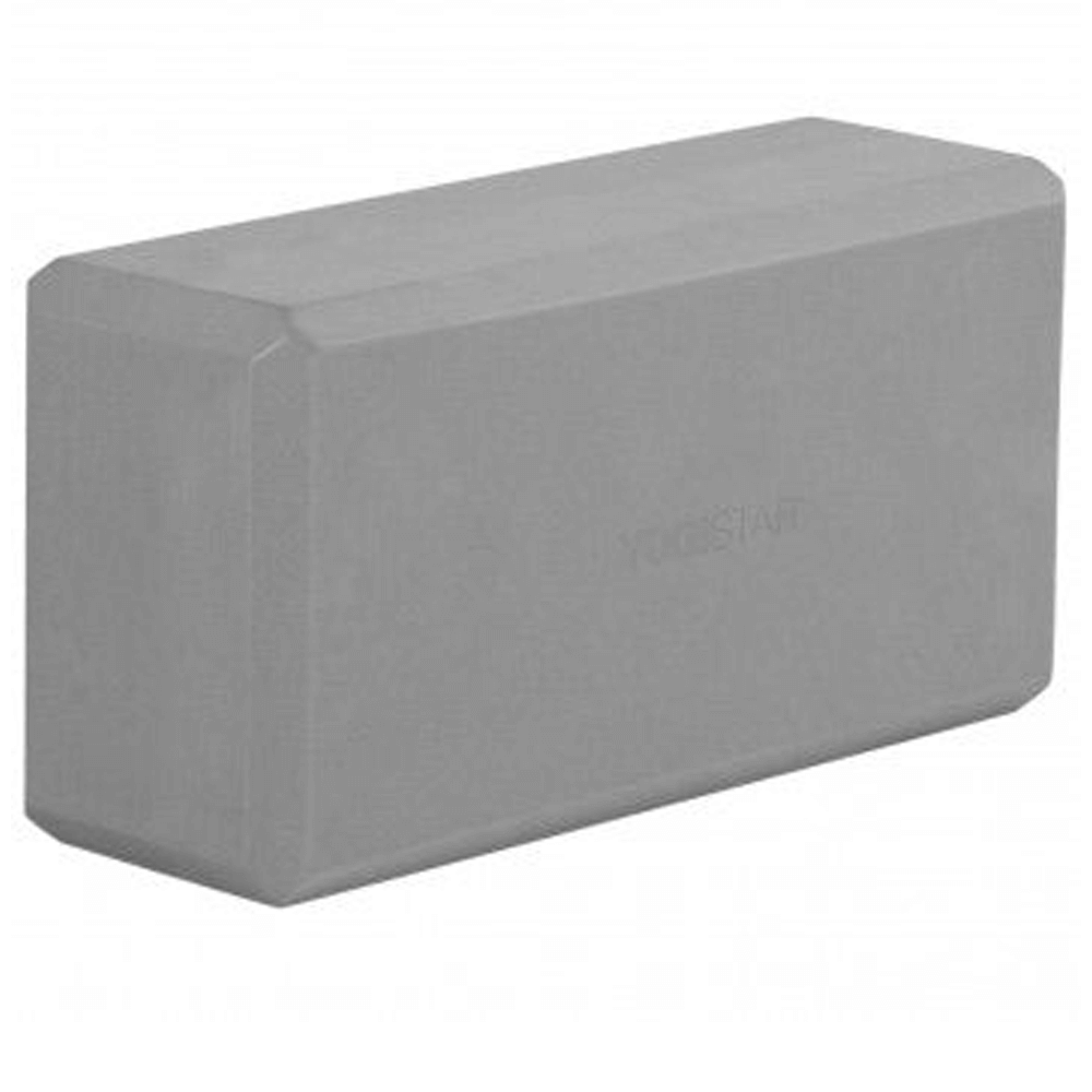 Yogistar - Yoga & Pilates block -  'Basic'(graphite).Διαστάσεις 22cm x 11cm x 7 cm.Βάρος: 175g - mykarma.gr
